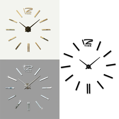 Orologio Muto Moderno da Parete 3D Fai da Te - 39 Pollici, Senza