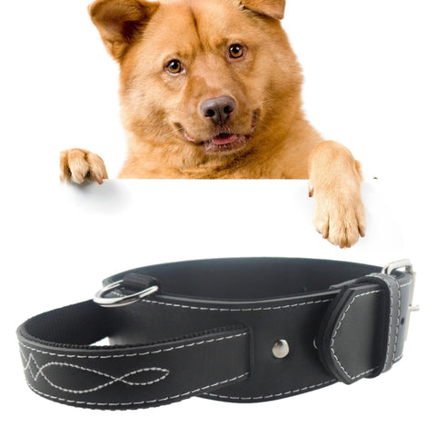 collare-per-cani-in-pelle-prodotti-per-animali-domestici-per-animali-di-grossa-taglia-dimensioni-45-585-cm-size-4-5-58-5 - immagine 1