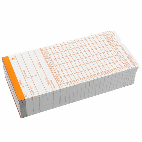 cartellino-cartaceo-da-100-pezzi-paper-time-card - immagine 2