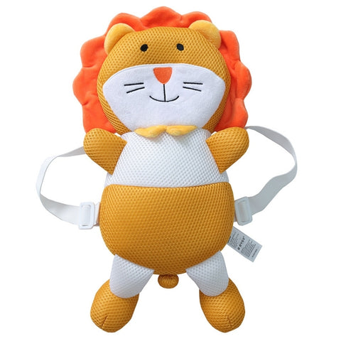cuscino-per-la-testa-antiurto-traspirante-con-motivo-leone-per-bambini-piccoli-che-camminano-lion - immagine 1