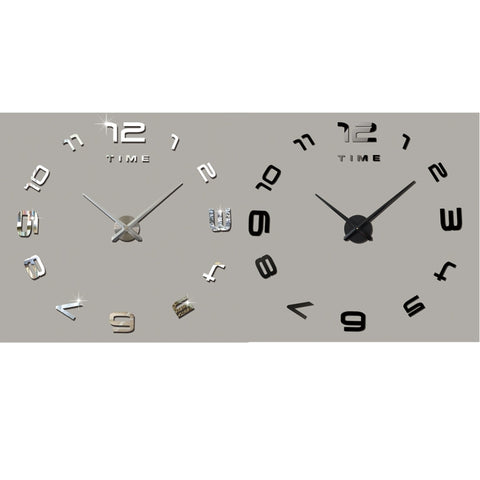 Orologio da Parete 3D Senza Cornice per Camera da Letto e Ufficio,