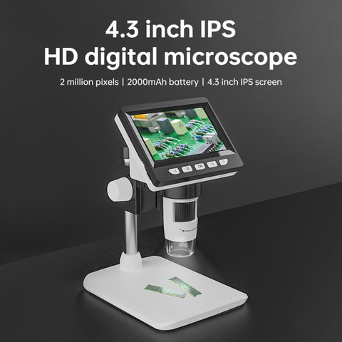 Microscopio Digitale Portatile 50X-1000X 1080P con Luce LED e