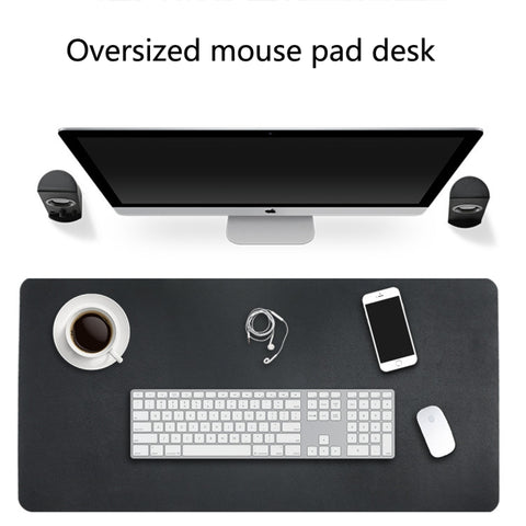 Tappetino per mouse multifunzione in pelle PU a doppia faccia, tappetino per tastiera, tappetino da tavolo, tappetino da scrivania per computer, dimensioni: 80 x 40 cm