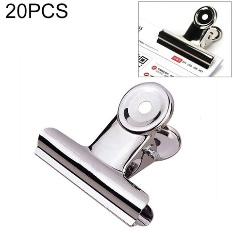 clip-rotonde-in-acciaio-inox-argentato-31-mm-set-da-20-pezzi-per - immagine 1