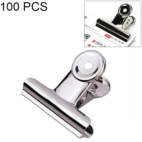 clip-rotonde-in-acciaio-inossidabile-argentato-100-pezzi-22-mm - immagine 1