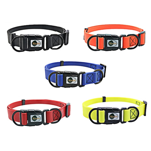 collare-per-cani-da-compagnia-a-doppio-anello-regolabile-impermeabile-in-materiale-pvc-adatto-per-cani-feroci-taglia-s-misura-collare-24-36-cm-size-s-size-4 - immagine 2