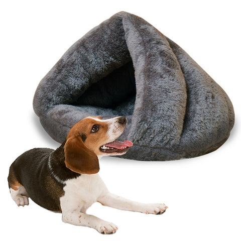 cuccia-per-gatti-triangolare-calda-addensata-yurta-mongola-cani-da-compagnia-gatti-dimensioni-della-casa-l-45-x-45-x-33-cm-size-l - immagine 1