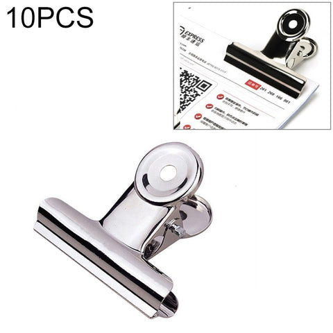 clip-rotonde-in-acciaio-inossidabile-argentato-36-pezzi-da-63-mm - immagine 1