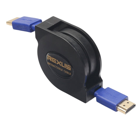 connettori-placcati-oro-hdmi-1-4-1080p-da-18-m-cavo-piatto-retrattile-hdmi-maschio-a-hdmi-maschio-length-1-8m - immagine 2