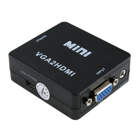 convertitore-digitale-audio-video-con-scatola-scaler-mini-vga-a-hdmi-hw-2107-hd-1080p - immagine 1