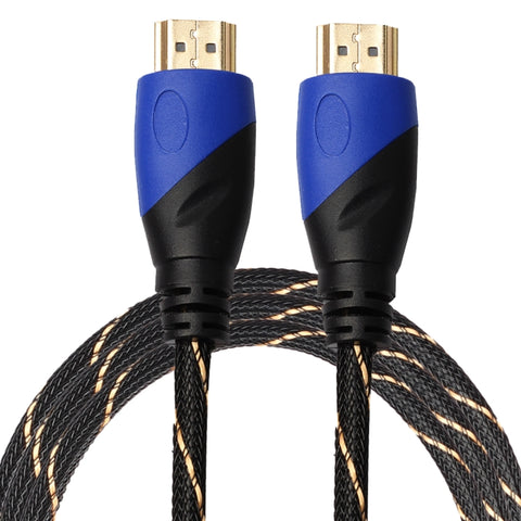 cavo-adattatore-per-connettore-audio-video-hdmi-maschio-a-hdmi-maschio-da-18-m-hdmi-1-4-versione-1080p-intrecciato-blu-testa-nera-length-1-8m - immagine 1