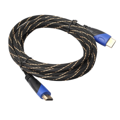 cavo-adattatore-per-connettore-audio-video-hdmi-maschio-a-hdmi-maschio-da-5-m-hdmi-1-4-versione-1080p-intrecciato-blu-testa-nera-length-5m - immagine 2