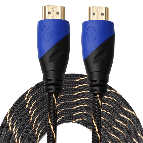 cavo-adattatore-per-connettore-audio-video-hdmi-maschio-a-hdmi-maschio-da-15-m-hdmi-1-4-versione-1080p-intrecciato-blu-testa-nera-length-15m - immagine 1