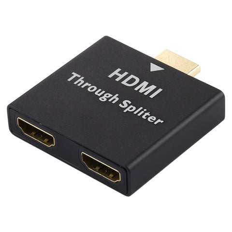 Splitter passante in lega di alluminio da 1 a 2 HDMI, HDMI Spliter
