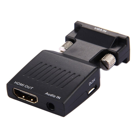 adattatore-vga-a-hdmi-con-uscita-audio-video-hd-1080p-per-proiettore - immagine 2