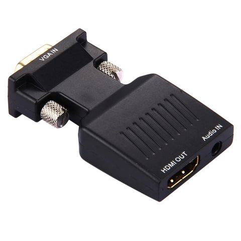 adattatore-vga-a-hdmi-con-uscita-audio-video-hd-1080p-per-proiettore - immagine 1