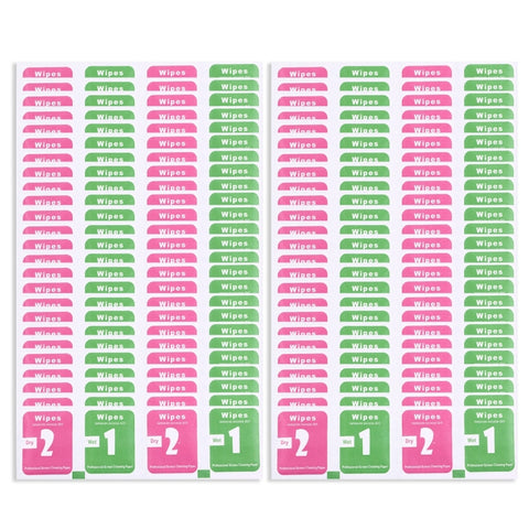 100 salviette umidificate e asciutte Proteggi schermo Accessori Alcol per panno per la pulizia dello schermo dell'orologio del telefono cellulare - Novalix Store