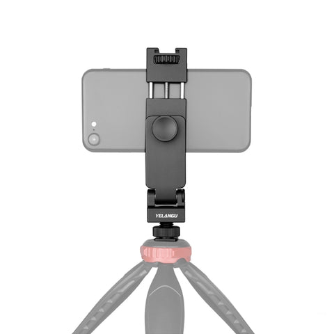 YELANGU PC10 Staffa porta morsetto per telefono con rotazione orizzontale e verticale a 360 gradi
