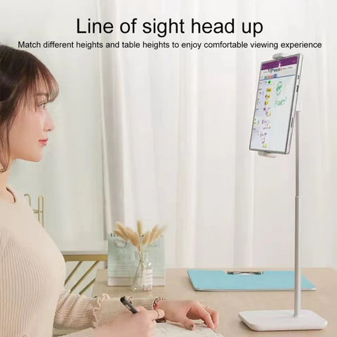 Supporto da tavolo antiscivolo per cellulare e tablet, sollevabile