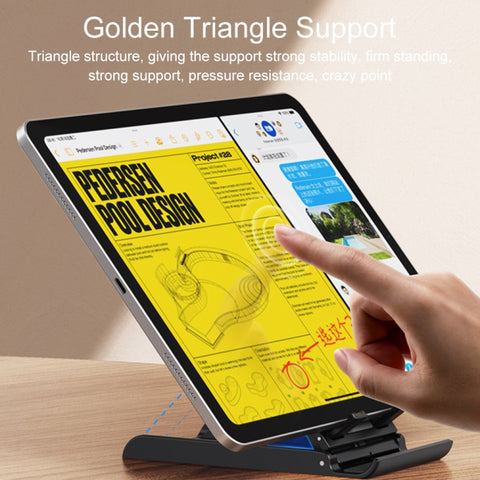 USAMS US-ZJ073 Supporto per telefono tablet da tavolo pieghevole retrattile, US-ZJ073