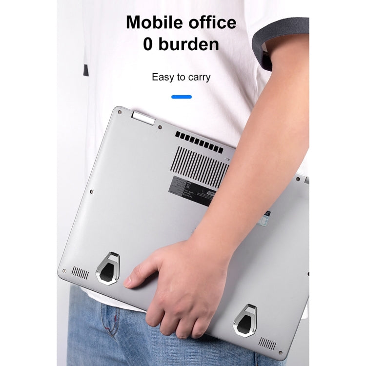 2 PZ R-JUST BJ01 Supporto pieghevole universale per laptop a forma di scudo adesivo, 2 PCS BJ01 - Novalix Store