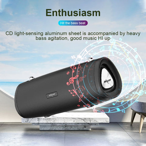 ZEALOT S39 Subwoofer portatile Altoparlante Bluetooth wireless con microfono incorporato, supporto per chiamate in vivavoce, scheda TF e AUX