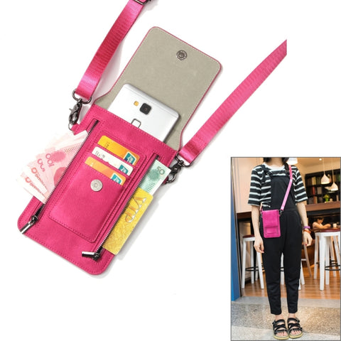 Custodia Universale in Pelle PU con Tracolla Regolabile per