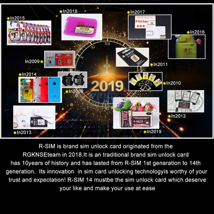 Scheda di sblocco SIM ICCID ultra universale R-SIM 14 V18 per iPhone X, XS, XR, XS Max, 8 e 8 Plus, 7 e 7 Plus, R-SIM 14 V18