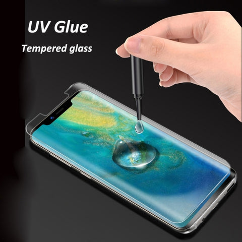 Per iPhone 6/7/8 Pellicola in vetro temperato a schermo intero con colla curva liquida UV, For iPhone 8