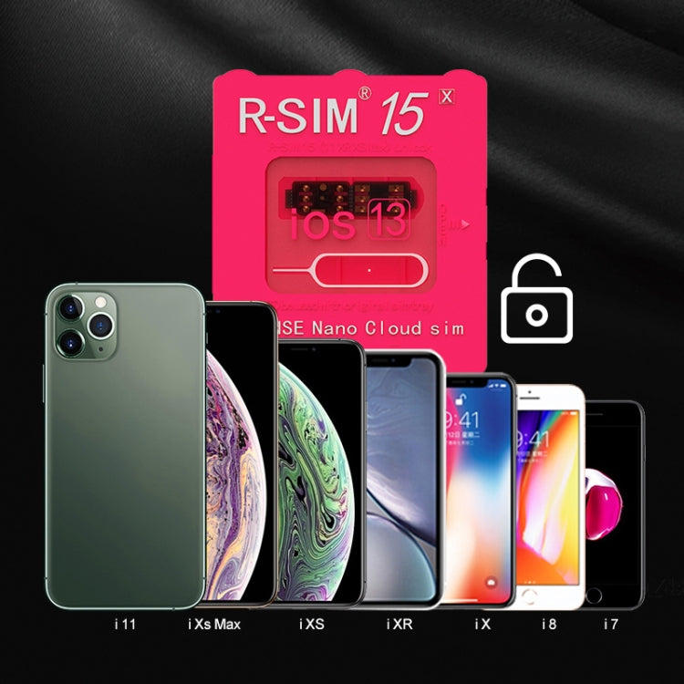 R-SIM 15 Dual CPU Aegis Cloud Versione aggiornata Sistema iOS 13 Scheda di sblocco universale per iPhone 11 Pro Max, iPhone 11 Pro, iPhone 11, iPhone X, iPhone XS, iPhone 8 e 8 Plus, R-SIM 15
