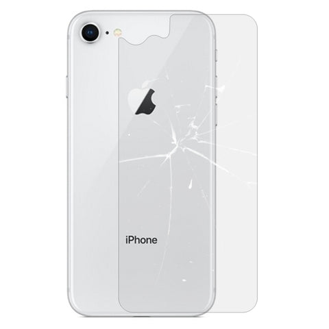 Per iPhone 8 e 7 0,3 mm 9H Durezza superficiale 2,5D Proteggi schermo posteriore in vetro temperato premium antideflagrante con bordo curvo, For 8 & 7