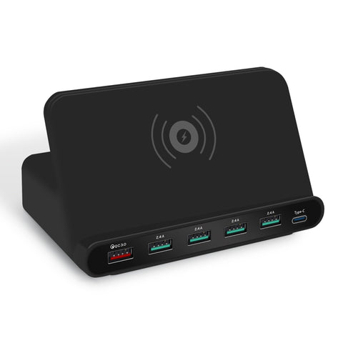 Caricabatterie Multifunzionale 7 in 1 USB QC 3.0 con Ricarica
