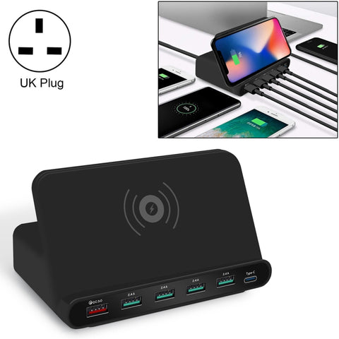 Caricabatterie Multifunzionale 7 in 1 USB QC 3.0 con Ricarica