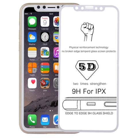 Per iPhone X Proteggi schermo in vetro temperato a schermo intero curvo con durezza superficiale 9H da 0,3 mm, For iPhone  X (1 PC), iPhone X, For X