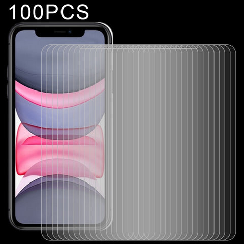 Per iPhone 11 / XR Pellicola in vetro temperato 100 pezzi 0,26 mm 9H 2,5D, For iPhone 11 / XR(100 PCS)