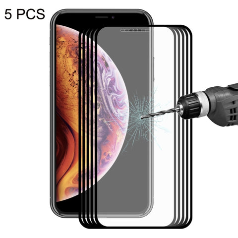 Per iPhone X / XS 5 pezzi ENKAY Hat-Prince 0.2mm 9H 2.5D Pellicola in vetro temperato a schermo intero, For X / XS (2.5D)