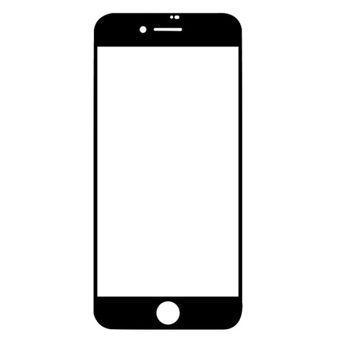 Per iPhone SE 2022/2020 Pellicola in vetro temperato in alluminio alto con bordo ad arco di grandi dimensioni a schermo intero, 1pcs