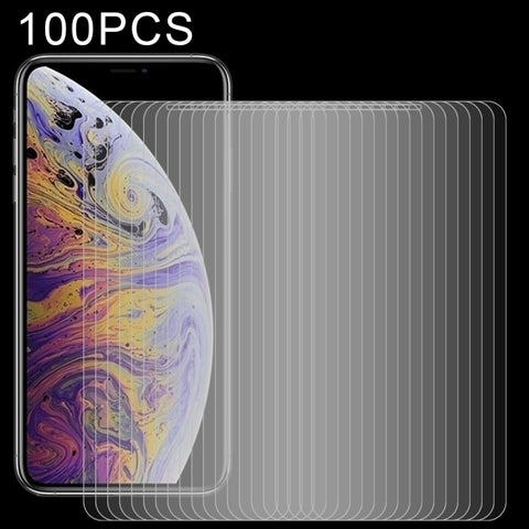 Per iPhone XS Max Pellicola in vetro temperato da 100 pezzi 9H 2.5D, For iPhone XS Max(100pcs)