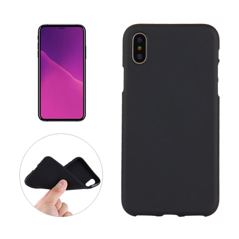 Per iPhone X / XS Custodia morbida in TPU satinato tinta unita, For XS