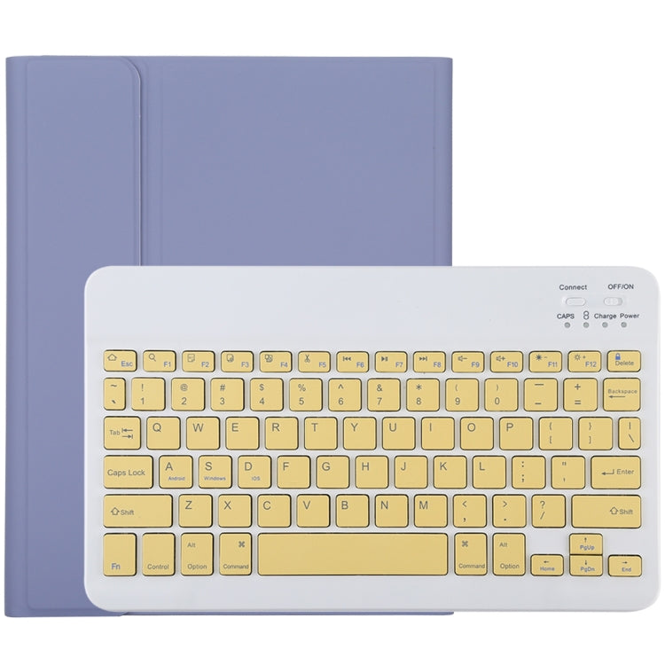 TG11B Tastiera Bluetooth staccabile gialla + Custodia tablet in pelle microfibra per iPad Pro 11 pollici (2020), con slot per penna e supporto, Yellow Keyboard