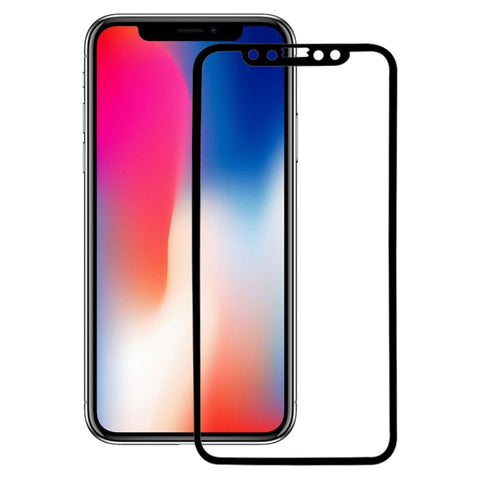 Per iPhone X 0,26 mm 9H Durezza superficiale 3D Pellicola per schermo in vetro temperato a schermo intero antideflagrante in fibra di carbonio con bordi morbidi, For X(Carbon Fiber), iPhone X(Carbon Fiber)