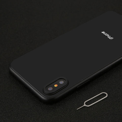 Per iPhone X Coperchio dell'anello di protezione dell'obiettivo della fotocamera posteriore con ago per strumento di espulsione del vassoio, CRT-003