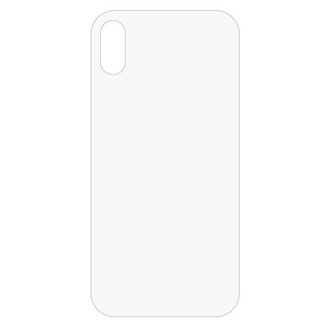 Per iPhone X / XS Proteggi schermo posteriore in vetro temperato trasparente, For X