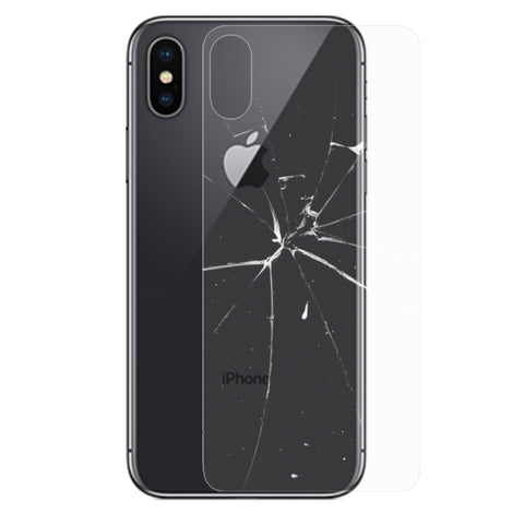 Per iPhone X / XS Proteggi schermo posteriore in vetro temperato trasparente, For X