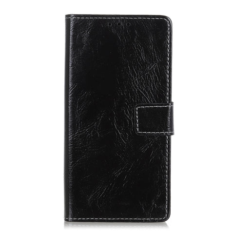 Per iPhone 11 Pro Custodia in pelle con chiusura orizzontale retrò Crazy Horse Texture, con supporto, slot per carte, cornice per foto e portafoglio, For XI (2019)