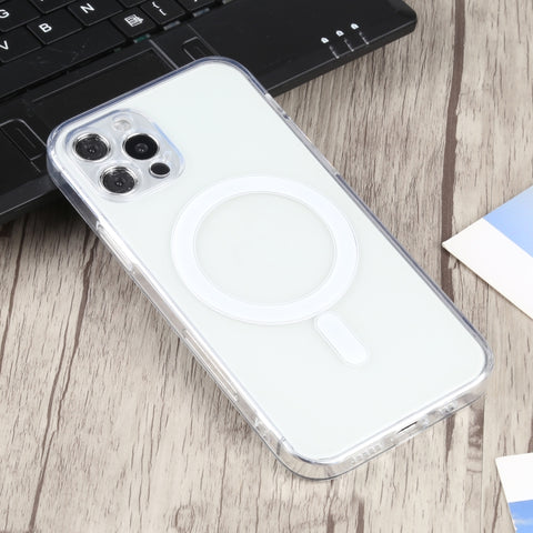 Per iPhone 12 Pro Max Custodia protettiva magnetica Magsafe in TPU con foro accurato, For iPhone 12 Pro Max