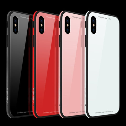 Per iPhone XS Max Custodia in vetro temperato con struttura in metallo SULADA, iPhone XS Max, For XS Max