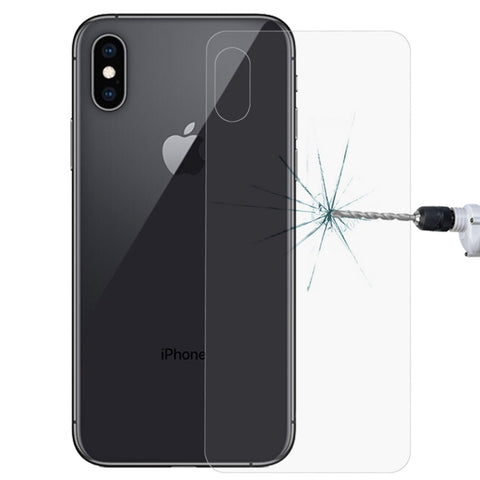 Per iPhone XS Max 9H Pellicola protettiva per schermo posteriore in vetro temperato, For XS Max