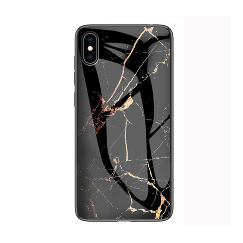 Per iPhone XS Max Custodia protettiva in vetro marmorizzato, For iPhone XS Max