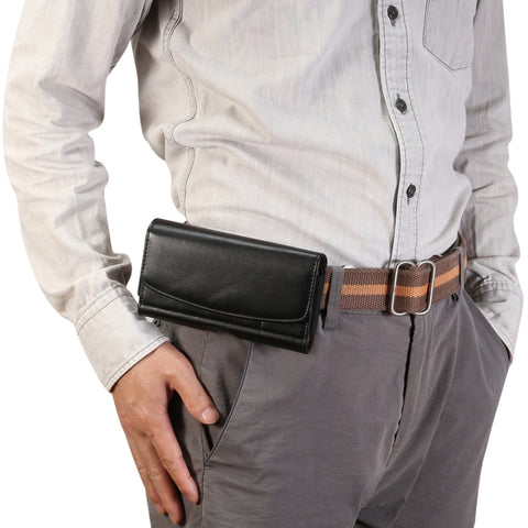 custodia-in-pelle-da-uomo-con-fascia-elastica-in-pelle-di-agnello-da-57-60-pollici-custodia-universale-in-pelle-con-slot-per-schede-per-iphone-xs-max-8-plus-7-plus-honor-8x-e-altri-telefoni-cellulari-da-57-60-pollici - immagine 1